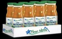 Сок Fleur Alpine Яблочно-шиповниковый, с 5 месяцев, 0.2 л, 8 шт. в уп