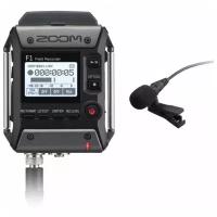 Рекордер Zoom F1-LP, полевой, стерео, петличный микрофон