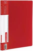 Папка с металлическим скоросшивателем и внутренним карманом BRAUBERG Contract, красная, до 100 л, 0,7 мм, 221783, (10 шт.)