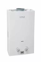 Газовый проточный водонагреватель LENZ TECHNIC 10L WHITE DISPLAY