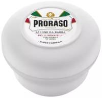 Мыло для бритья Зелёный чай и овёс - Proraso Sensitive Green Tea - 150 мл / Прорасо