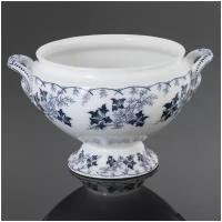 Супница с цветочным декором, фаянс, деколь, Villeroy Boch, Германия, 1874-1909 гг