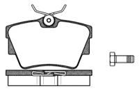 Дисковые тормозные колодки задние REMSA 0591.00 для Volkswagen Transporter, Fiat Punto, Volkswagen EuroVan, Volkswagen Caravelle (1 шт.)