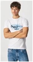 Футболка для мужчин, Pepe Jeans London, модель: PM508105, цвет: розовый, размер: XXL