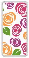Чехол-накладка Krutoff Clear Case Женский день - Цветочный паттерн 6 для Samsung Galaxy A10 (A105)