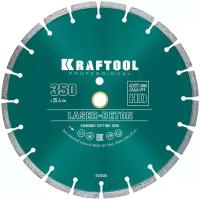 KRAFTOOL LASER-BETON 350 мм, диск алмазный отрезной по бетону и камню (350х25.4/20 мм, 10х3.2 мм), 36686-350