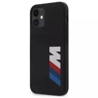 Чехол CG Mobile BMW M-Collection Liquid silicone Big printed Logo Hard для iPhone 12 mini