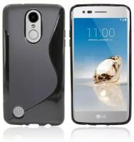 Нескользящий чехол для LG K10 (2017) M250 (черный)