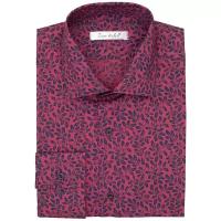 Мужская рубашка Dave Raball 000084-RF, размер 44 176-182, цвет бордовый