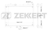 ZEKKERT MK1091 Радиатор охл. дв. Citroen Berlingo 08- C4 I II 04- C5 I-III 04- DS5 11- Peugeot 307 03- 407 04