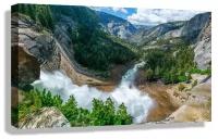 Картина 90x60 см на холсте Водопад Невада в национальном парке Йосемити, Калифорния, США
