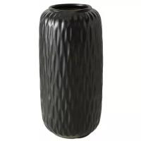 Керамическая ваза залина, чёрная, 19х9 см, Boltze 1019192-9828613