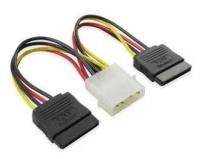 Bion Expert кабели внутренние Bion Кабель питания 2xSerial ATA - Molex, 15 см. BXP-SATA-PSY-15CM