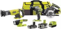 Набор аккумуляторного электроинструмента RYOBI R18CK4-252S