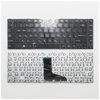 Клавиатура для ноутбука Toshiba Satellite L800 черная с черной рамкой