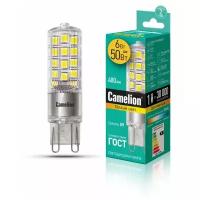 Camelion LED6-G9-NF/830/G9 (Эл. лампа светодиодная 6Вт 220В)