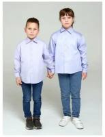 Рубашка детская CLASSIC сиреневая/размер 158/одежда для школы/школьная форма/унисекс/для мальчиков/для девочек