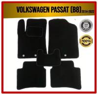 Комплект ворсовых ковриков ECO на Volkswagen Passat B8 2014-2022 / Фольксваген Пассат B8