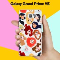 Силиконовый чехол на Samsung Galaxy Grand Prime VE Принцессы / для Самсунг Галакси Гранд Прайм ВЕ Дуос