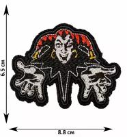 Нашивка, шеврон, патч (patch) Король и Шут Logo Рок Rock, размер 8,8*6,5 см