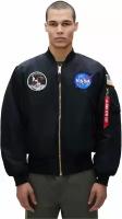 Мужская куртка бомбер Alpha Industries MA-1 Apollo NASA чёрный, Размер XXXL