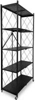 Стеллаж - этажерка складной ГЕЛЕОС Атлант-5 металл, размер 730х400х1590 мм