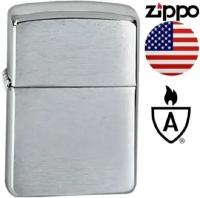 Zippo Зажигалка Zippo 162 Brushed Chrome (утолщённый корпус Armor)