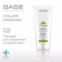 Гель для умывания BABE Laboratorios очищающий для проблемной кожи лица Stop Akn, 200 мл