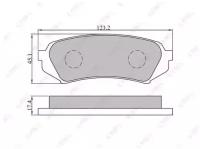 Колодки тормозные задние дисковые к-кт, BD7527 LYNXauto BD-7527