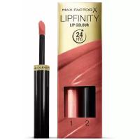 Max Factor Lipfinity Lipstick Lip Colour Стойкая жидкая губная помада и увлажняющий блеск, тон 144