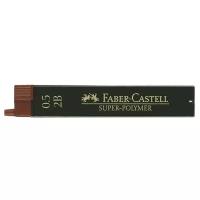 Faber-Castell Грифели для механических карандашей Super-Polymer 2B, 0.5 мм, 12 шт. 120502