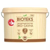 Защитный состав Bioteks Эко-сауна, полуматовый, бесцветный, 0,9 л