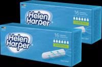 HELEN HARPER Тампоны безаппликаторные Super Plus 16шт, 2 упаковки