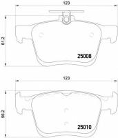 К-т торм. колодок Re VAG A3, Golf VII 12- Brembo P85125