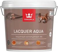 Лак полуглянцевый Lacquer Aqua (Лак Аква) TIKKURILA 2,7 л бесцветный (база EP)