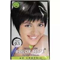 Color Mate Натуральная краска травяная, 9.1 natural black, 15 мл