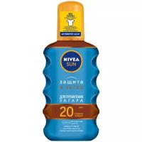 Nivea Sun солнцезащитное масло-спрей для загара Защита и загар SPF 20