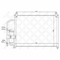 Радиатор кондиционера Daewoo Lanos 1.4-1.6 97 STELLOX 1045042SX