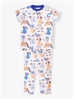 Пижама KotMarKot, размер 122, белый