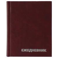 Ежедневник недатир. A6, 160л., бумвинил, OfficeSpace, бордовый