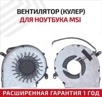 Вентилятор (кулер) для ноутбука MSI GE62VR, GE72VR, GP62MVR, GP62VR, GP72VR, GPU, 4pin