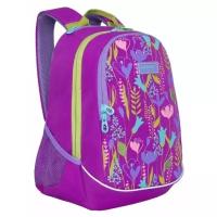 Рюкзак молодежный Grizzly RD-041-1 подростковый, женский, фиолетовый