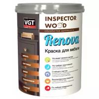 Краска для мебели полиуретановая VGT Premium Renova база А, белая, полуматовая (1кг)