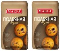 Мука MAKFA полбяная, 500 г (2 упаковки)