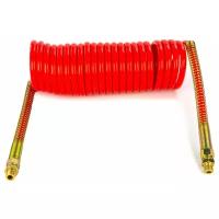 Шланг спиральный пневматич. соединительный тягача с прицепом евро, полиамид, ф М16 дл 7,5м красный