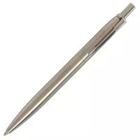 Ручка подарочная шариковая в кожзам футляре автоматическая ПБ J, корпус серебристый 9129062