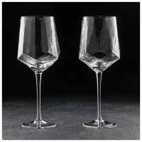 Набор бокалов для вина Magistro «Дарио», 500 мл, 7,3×25 см, 2 шт, цвет прозрачный