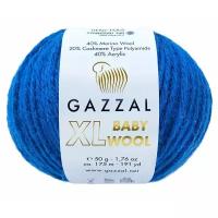 Пряжа Gazzal Baby Wool XL (40% Мериносовая шерсть, 20% Кашемир ПА, 40% Акрил) 50 г 100 м, 802 королевский синий, 1 моток