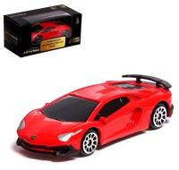 Машина металлическая ТероПром 7335843 LAMBORGHINI AVENTADOR LP750-4 SV, 1:64, цвет красный