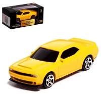 Металлический транспорт Автоград Машина металлическая DODGE CHALLENGER SRT DEMON, 1:64, цвет жёлтый